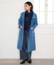 PHLAG34290 GEORGES RECH(小さいサイズ)(メゾン ドゥ サンク) 裏起毛ストレッチデニムパンツ ネイビー
