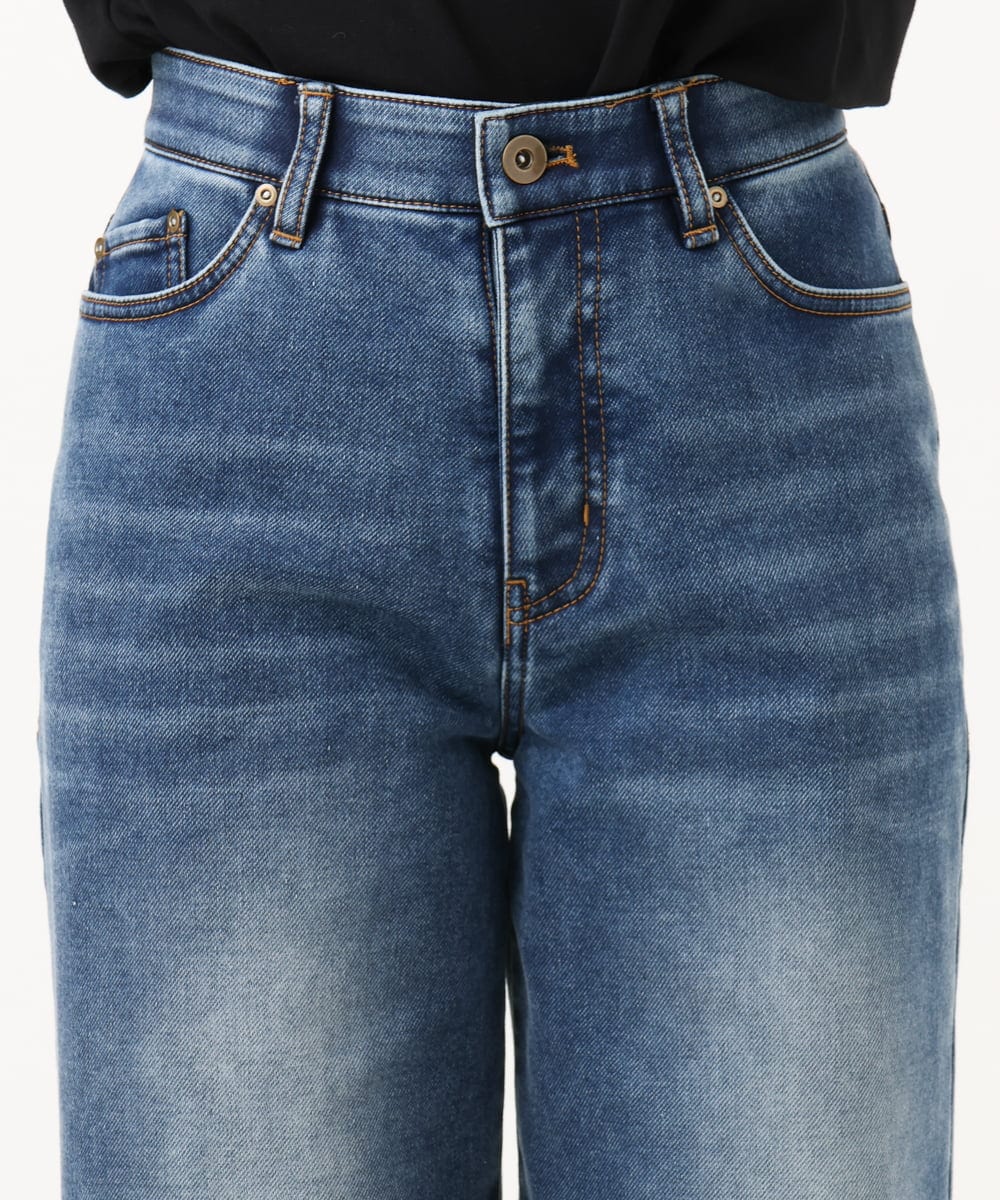 PHLAG34290 GEORGES RECH(小さいサイズ)(メゾン ドゥ サンク) 裏起毛ストレッチデニムパンツ ネイビー