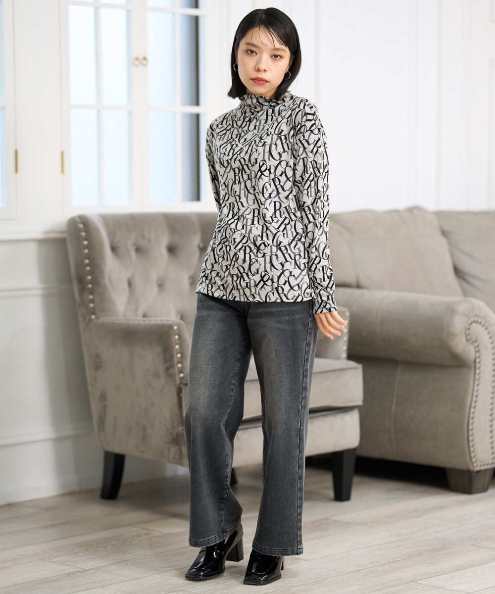 PHLAG34290 GEORGES RECH(小さいサイズ)(メゾン ドゥ サンク) 裏起毛ストレッチデニムパンツ ネイビー