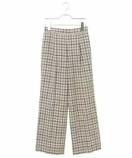 PHLAQ66250 GEORGES RECH(小さいサイズ)(メゾン ドゥ サンク) ウィンターチェックパンツ グレー