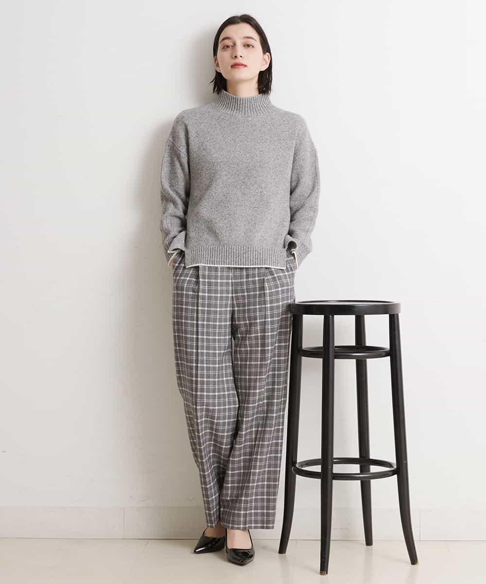 PHLAQ66250 GEORGES RECH(小さいサイズ)(メゾン ドゥ サンク) ウィンターチェックパンツ グレー