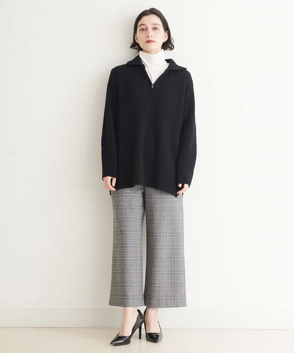 洗える グレンチェックガウチョパンツ ガウチョ ワイドパンツ Georges Rech 小さいサイズ メゾン ドゥ サンク イトキンオンラインストア