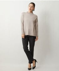 PHLAT64210 GEORGES RECH(小さいサイズ)(メゾン ドゥ サンク) スリムスティックパンツ アイボリー(チェック)