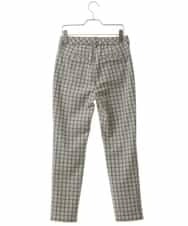 PHLAT64210 GEORGES RECH(小さいサイズ)(メゾン ドゥ サンク) スリムスティックパンツ アイボリー(チェック)