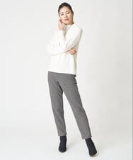 PHLAX46210 GEORGES RECH(小さいサイズ)(メゾン ドゥ サンク)  [日本製]両面起毛ストレッチテーパードパンツ ブラック系
