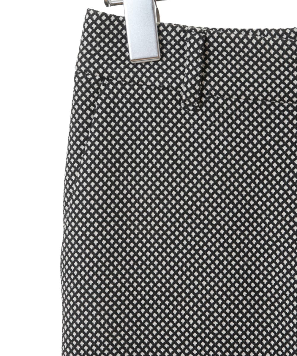 PHLAX46210 GEORGES RECH(小さいサイズ)(メゾン ドゥ サンク)  [日本製]両面起毛ストレッチテーパードパンツ ブラック系