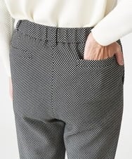 PHLAX46210 GEORGES RECH(小さいサイズ)(メゾン ドゥ サンク)  [日本製]両面起毛ストレッチテーパードパンツ ブラック系