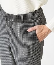 PHLAX46210 GEORGES RECH(小さいサイズ)(メゾン ドゥ サンク)  [日本製]両面起毛ストレッチテーパードパンツ ブラック系