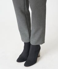 PHLAX46210 GEORGES RECH(小さいサイズ)(メゾン ドゥ サンク)  [日本製]両面起毛ストレッチテーパードパンツ ブラック系