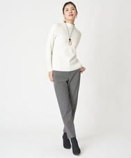 PHLAX46210 GEORGES RECH(小さいサイズ)(メゾン ドゥ サンク)  [日本製]両面起毛ストレッチテーパードパンツ ブラック系