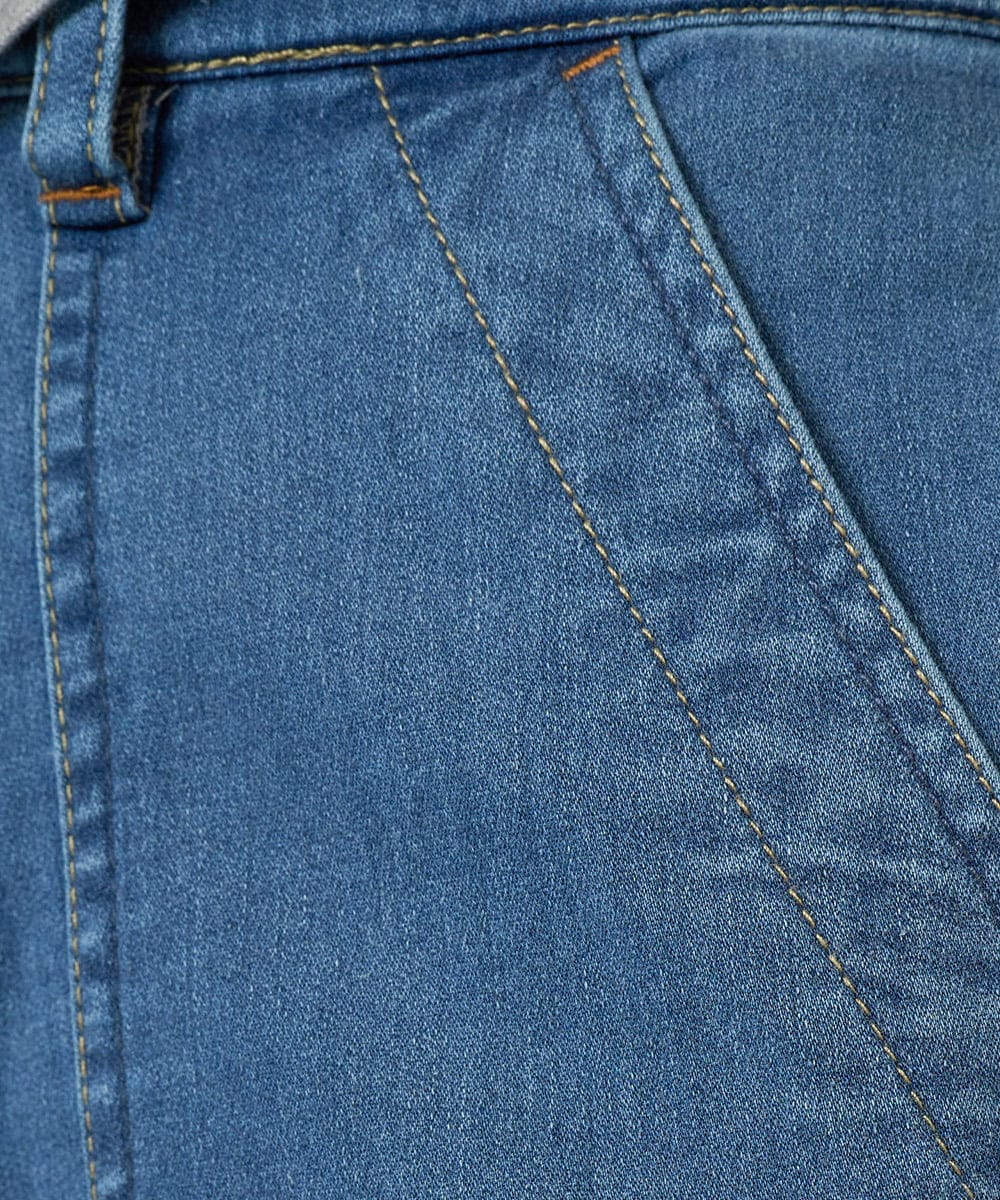 PHLEA26270 GEORGES RECH(小さいサイズ)(メゾン ドゥ サンク)  [セットアップ対応]8.5ozスウェットデニムパンツ ブルー