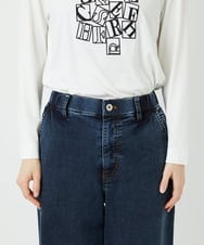 PHLEE01270 GEORGES RECH(小さいサイズ)(メゾン ドゥ サンク) スウェットデニムパンツ ブルー