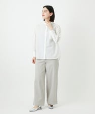 PHLEE01270 GEORGES RECH(小さいサイズ)(メゾン ドゥ サンク)  [セットアップ対応]ジャージーデニムワイドパンツ ブルー