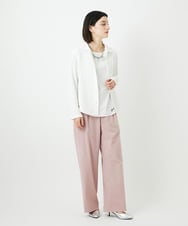 PHLEE25250 GEORGES RECH(小さいサイズ)(メゾン ドゥ サンク)  [日本製]ドロストタックワイドパンツ グレー