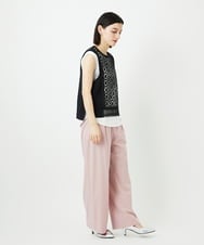 PHLEE25250 GEORGES RECH(小さいサイズ)(メゾン ドゥ サンク)  [日本製]ドロストタックワイドパンツ グレー