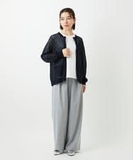 PHLEE25250 GEORGES RECH(小さいサイズ)(メゾン ドゥ サンク)  [日本製]ドロストタックワイドパンツ グレー