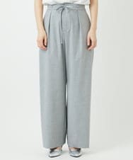 PHLEE25250 GEORGES RECH(小さいサイズ)(メゾン ドゥ サンク)  [日本製]ドロストタックワイドパンツ グレー