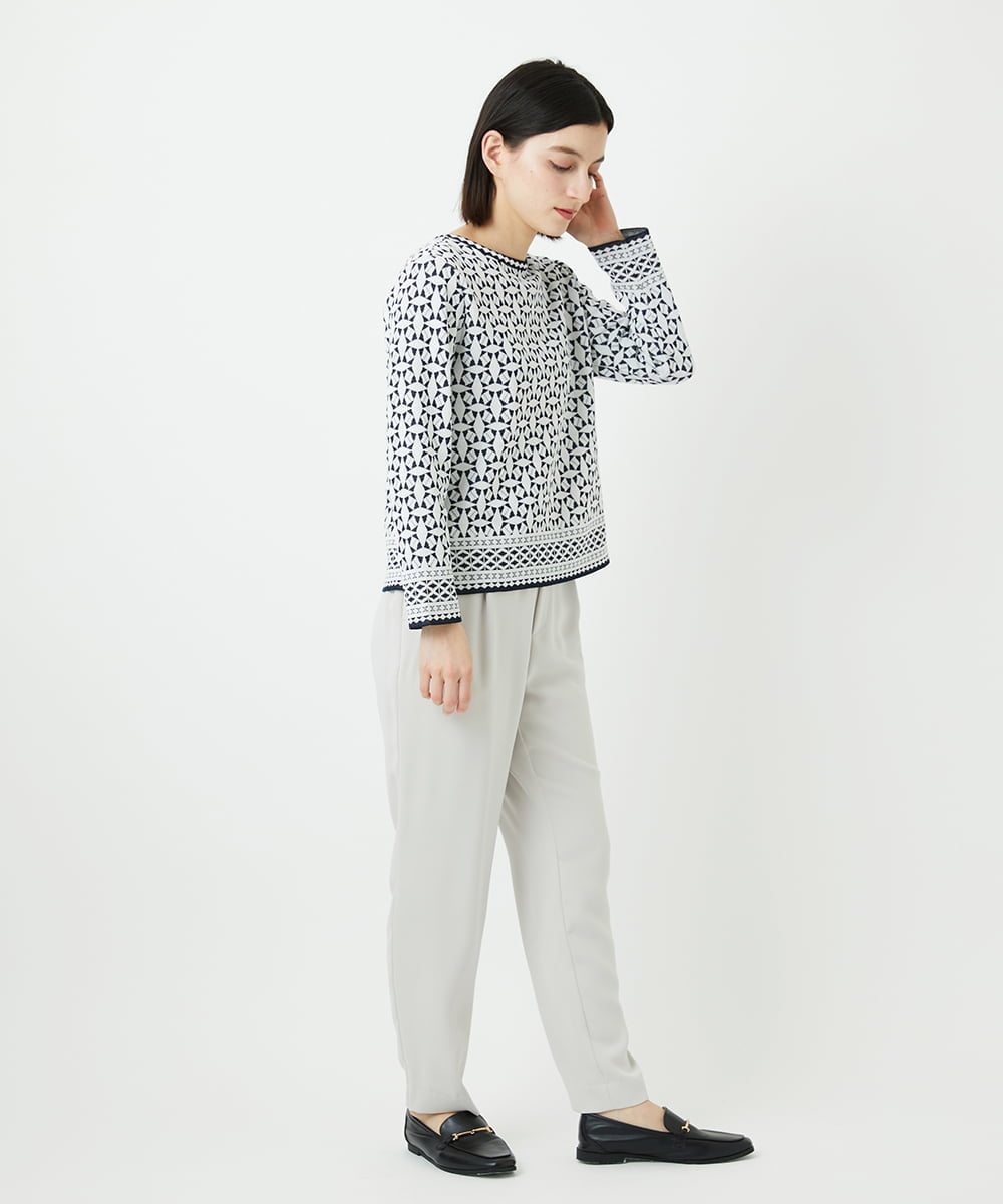 PHLEE29190 GEORGES RECH(小さいサイズ)(メゾン ドゥ サンク) イージーテーパードパンツ ベージュ