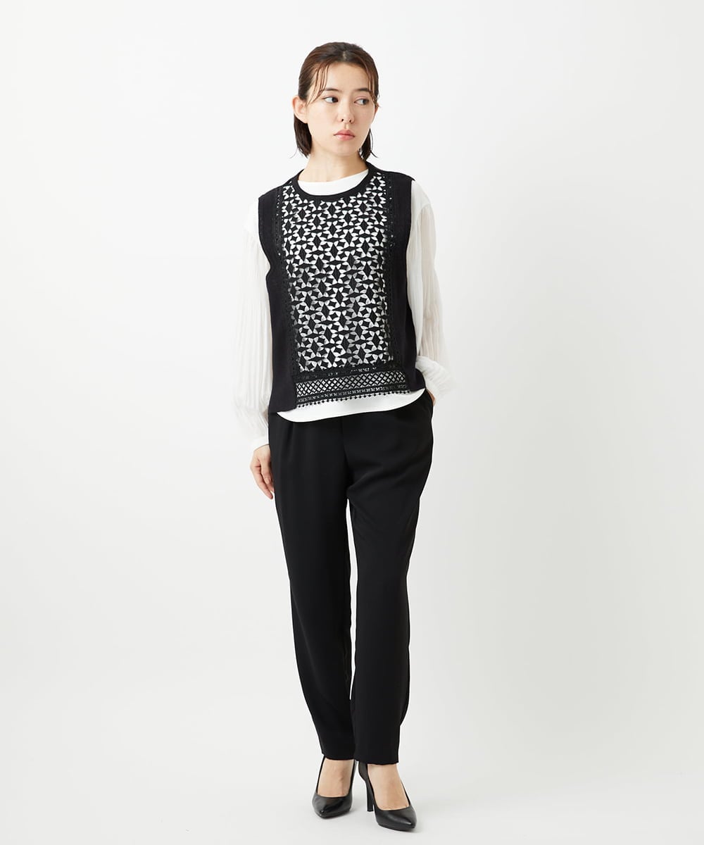 PHLEE29190 GEORGES RECH(小さいサイズ)(メゾン ドゥ サンク) イージーテーパードパンツ ベージュ