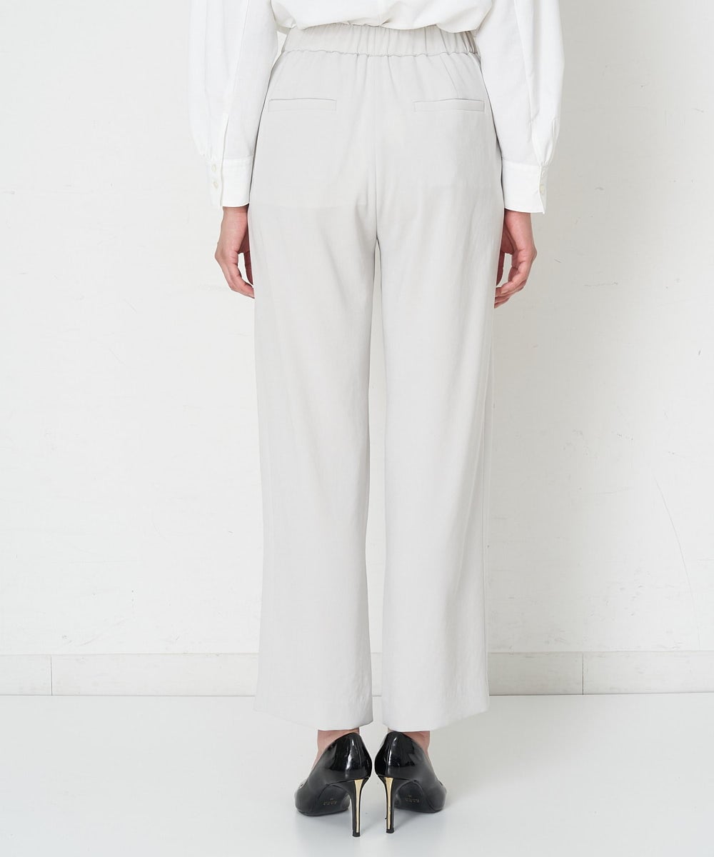 PHLET03260 GEORGES RECH(小さいサイズ)(メゾン ドゥ サンク) [セットアップ対応]パウダリーストレッチストレートパンツ ライトグレー