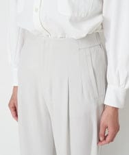 PHLET03260 GEORGES RECH(小さいサイズ)(メゾン ドゥ サンク) [セットアップ対応]パウダリーストレッチストレートパンツ ライトグレー