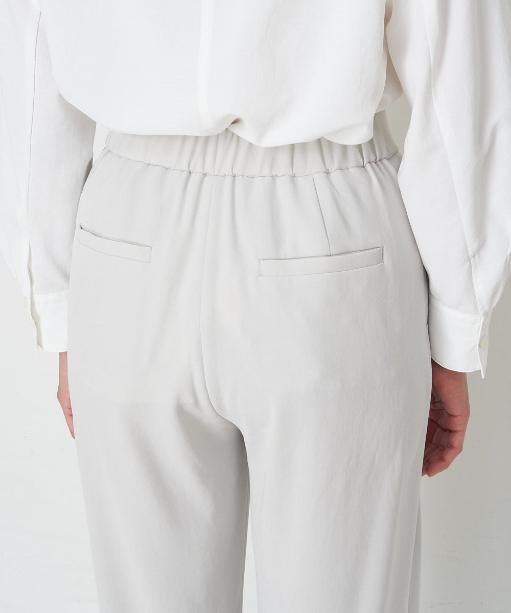 PHLET03260 GEORGES RECH(小さいサイズ)(メゾン ドゥ サンク) [セットアップ対応]パウダリーストレッチストレートパンツ ライトグレー