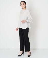 PHLET03260 GEORGES RECH(小さいサイズ)(メゾン ドゥ サンク) [セットアップ対応]パウダリーストレッチストレートパンツ ライトグレー
