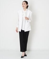 PHLET03260 GEORGES RECH(小さいサイズ)(メゾン ドゥ サンク) [セットアップ対応]パウダリーストレッチストレートパンツ ライトグレー