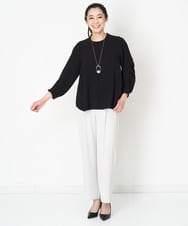 PHLET03260 GEORGES RECH(小さいサイズ)(メゾン ドゥ サンク) [セットアップ対応]パウダリーストレッチストレートパンツ ライトグレー