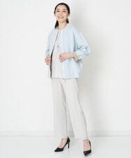 PHLET03260 GEORGES RECH(小さいサイズ)(メゾン ドゥ サンク) [セットアップ対応]パウダリーストレッチストレートパンツ ライトグレー