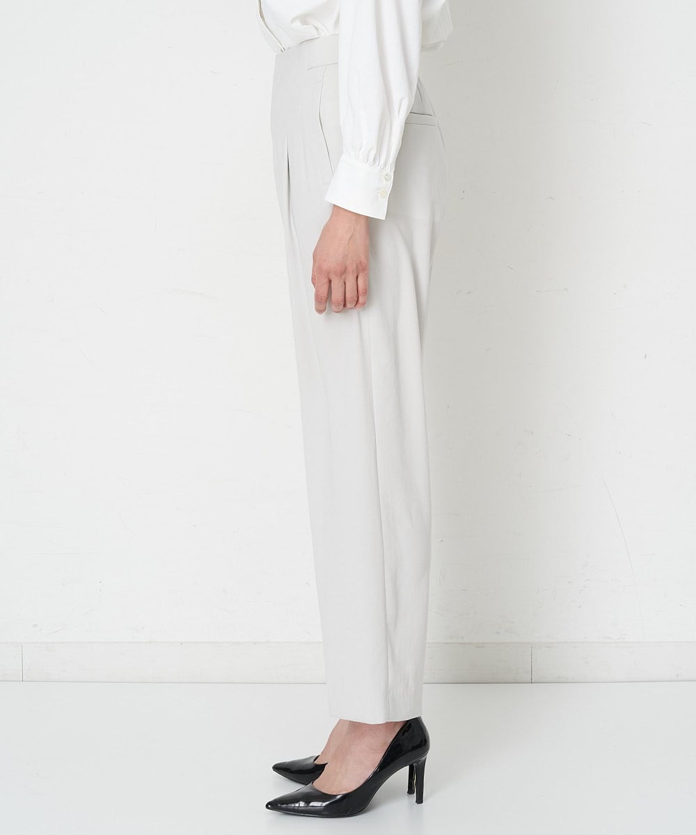 PHLET03260 GEORGES RECH(小さいサイズ)(メゾン ドゥ サンク) [セットアップ対応]パウダリーストレッチストレートパンツ ライトグレー