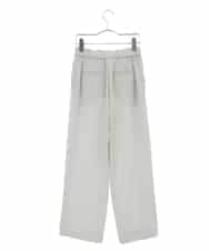 PHLET03260 GEORGES RECH(小さいサイズ)(メゾン ドゥ サンク) [セットアップ対応]パウダリーストレッチストレートパンツ ライトグレー