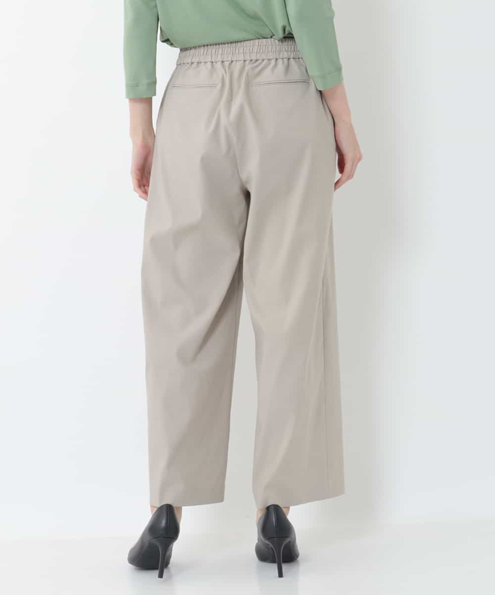 洗える】コットンリネンストレッチワイドパンツ(ガウチョ・ワイドパンツ) GEORGES RECH(小さいサイズ)(メゾン ドゥ  サンク)｜イトキンオンラインストア
