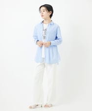 PHLGA19230 GEORGES RECH(小さいサイズ)(メゾン ドゥ サンク) ボディシェルワイドパンツ ライトグレー