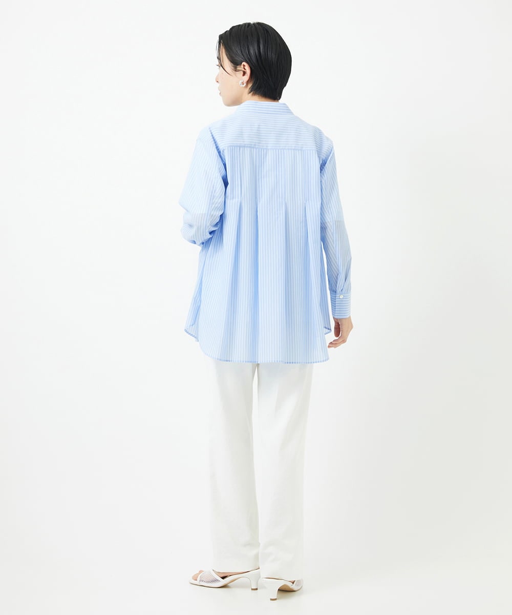 PHLGA19230 GEORGES RECH(小さいサイズ)(メゾン ドゥ サンク) ボディシェルワイドパンツ ライトグレー