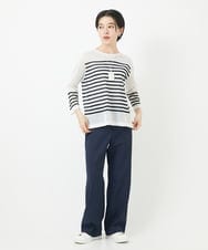 PHLGA19230 GEORGES RECH(小さいサイズ)(メゾン ドゥ サンク) ボディシェルワイドパンツ ライトグレー
