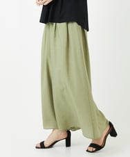 PHLGA30240 GEORGES RECH(小さいサイズ)(メゾン ドゥ サンク) [接触冷感]エコベロソフトローンキュロットパンツ カーキ