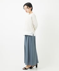 PHLGA30240 GEORGES RECH(小さいサイズ)(メゾン ドゥ サンク) [接触冷感]エコベロソフトローンキュロットパンツ カーキ