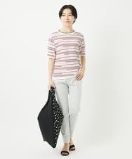 PHLGB50250 GEORGES RECH(小さいサイズ)(メゾン ドゥ サンク) ストレッチスリムホワイトデニムパンツ ライトグレー