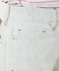 PHLGB50250 GEORGES RECH(小さいサイズ)(メゾン ドゥ サンク) ストレッチスリムホワイトデニムパンツ ライトグレー