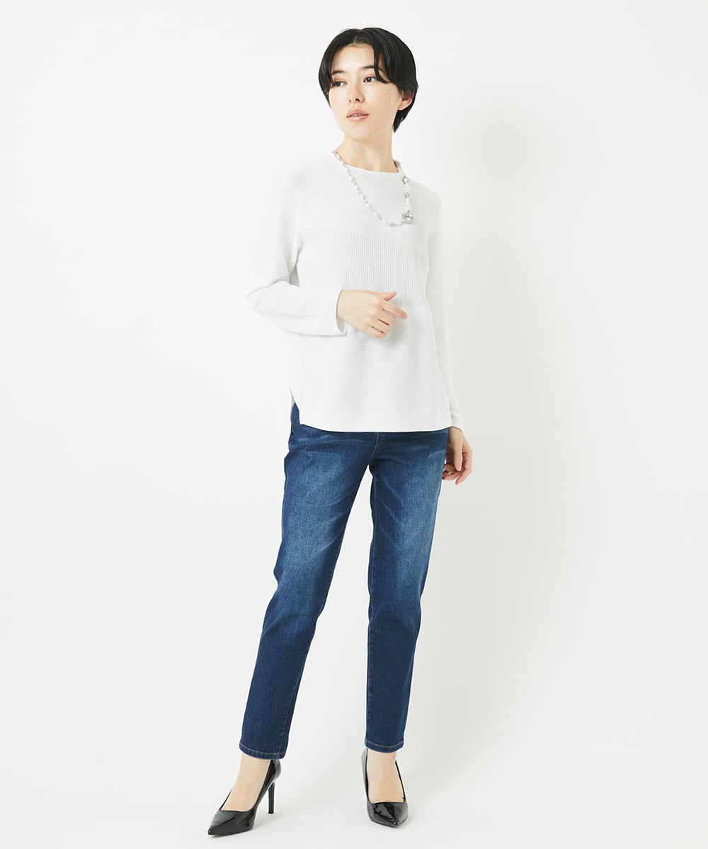 PHLGC50250 GEORGES RECH(小さいサイズ)(メゾン ドゥ サンク) ストレッチスリム10ozデニムパンツ ネイビー