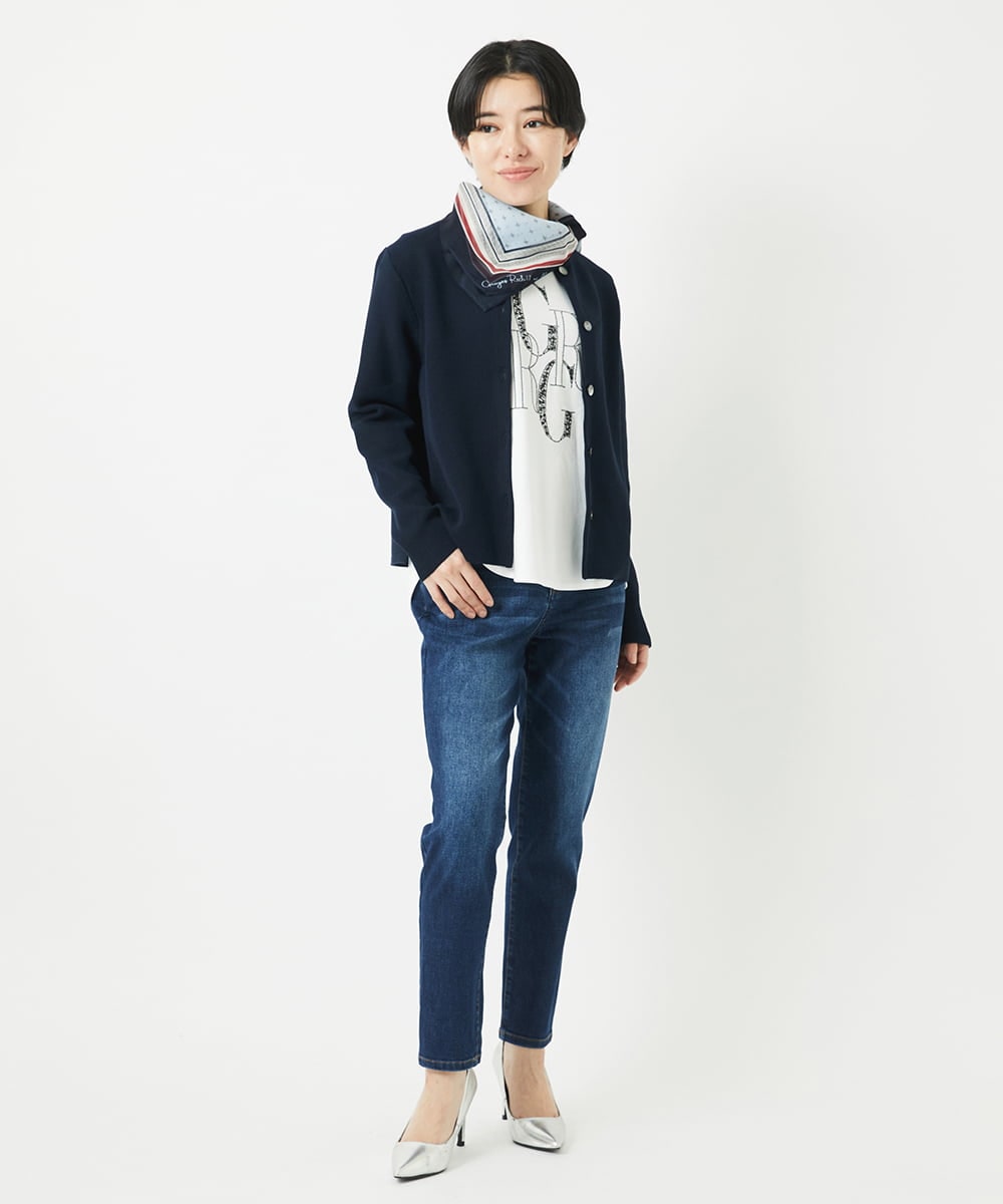 PHLGC50250 GEORGES RECH(小さいサイズ)(メゾン ドゥ サンク) ストレッチスリム10ozデニムパンツ ネイビー