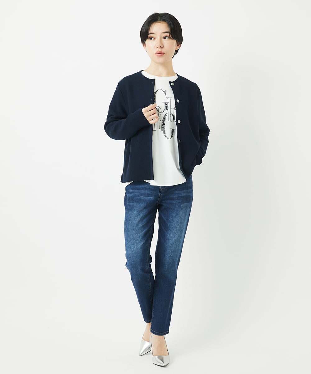 PHLGC50250 GEORGES RECH(小さいサイズ)(メゾン ドゥ サンク) ストレッチスリム10ozデニムパンツ ネイビー