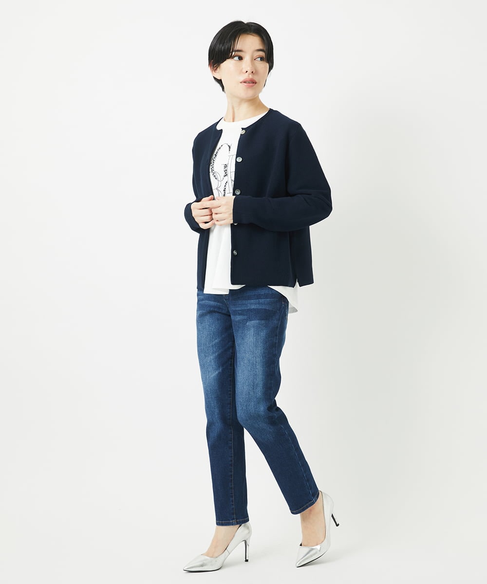 PHLGC50250 GEORGES RECH(小さいサイズ)(メゾン ドゥ サンク) ストレッチスリム10ozデニムパンツ ネイビー