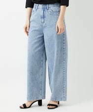 PHLGD03330 GEORGES RECH(小さいサイズ)(メゾン ドゥ サンク) イージーワイドデニムパンツ ライトブルー