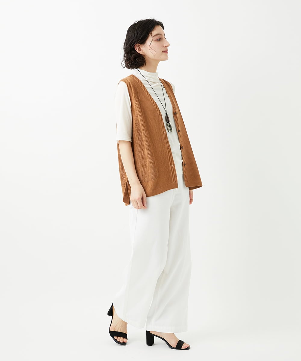 PHLGD03330 GEORGES RECH(小さいサイズ)(メゾン ドゥ サンク) イージーワイドデニムパンツ ライトブルー