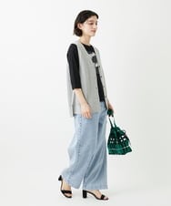 PHLGD03330 GEORGES RECH(小さいサイズ)(メゾン ドゥ サンク) イージーワイドデニムパンツ ライトブルー