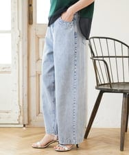 PHLGD03330 GEORGES RECH(小さいサイズ)(メゾン ドゥ サンク) イージーワイドデニムパンツ ライトブルー