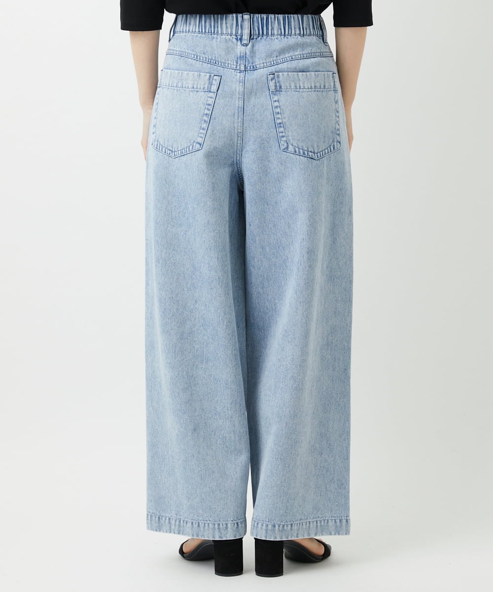 PHLGD03330 GEORGES RECH(小さいサイズ)(メゾン ドゥ サンク) イージーワイドデニムパンツ ライトブルー