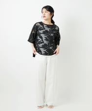 PHLGD03330 GEORGES RECH(小さいサイズ)(メゾン ドゥ サンク) イージーワイドデニムパンツ ライトブルー